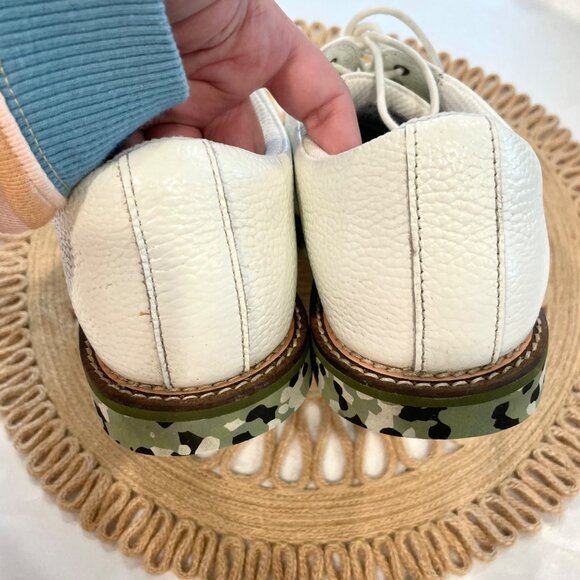 G/Fore Camo Gallivanter Limited Edition Golf Shoes Snow White Olive Size 8.5 - Picture 13 of 16